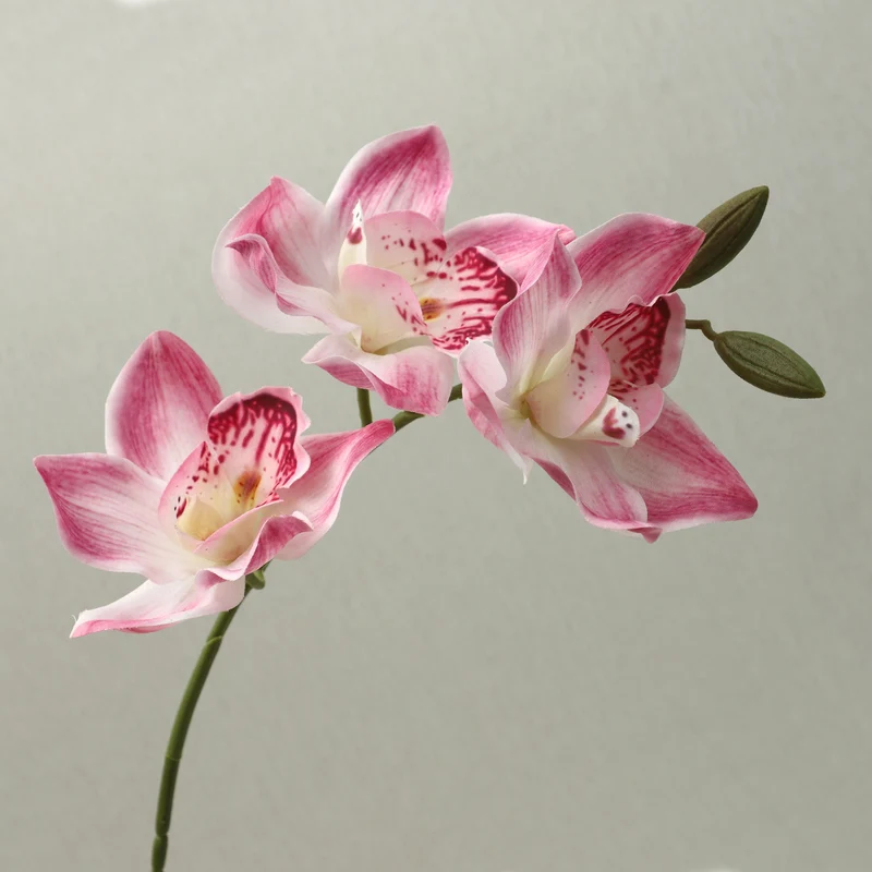 Künstliche Magnolie, Einzelstiel mit 5 Blüten, 73 cm, Latex, realistische Optik für Innenraum, Hochzeit, Shop-Deko