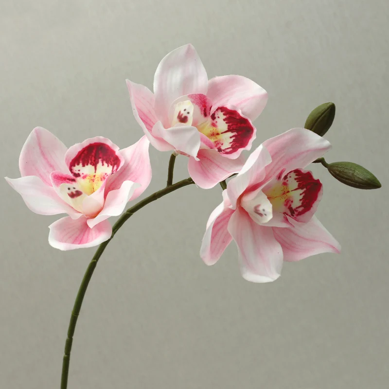 Künstliche Magnolie, Einzelstiel mit 5 Blüten, 73 cm, Latex, realistische Optik für Innenraum, Hochzeit, Shop-Deko