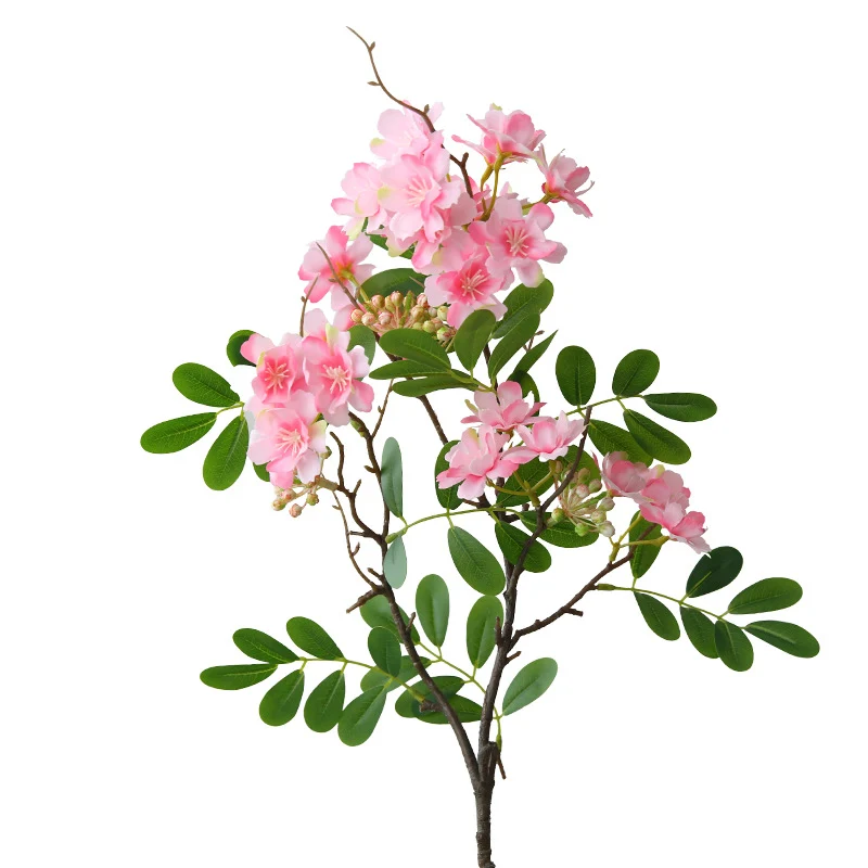 Künstliche Gardenie, Einzelstiel mit 30 Blüten, 74 cm, Seidenblumen für Innenraum-Deko, Hotel, Event, Hochzeit