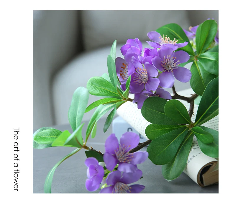 Künstliche Seerosenblüte, Einzelstiel mit 15 Blüten, 78 cm, Seidenblumen für Innenraum, Schaufenster, Eventdekor