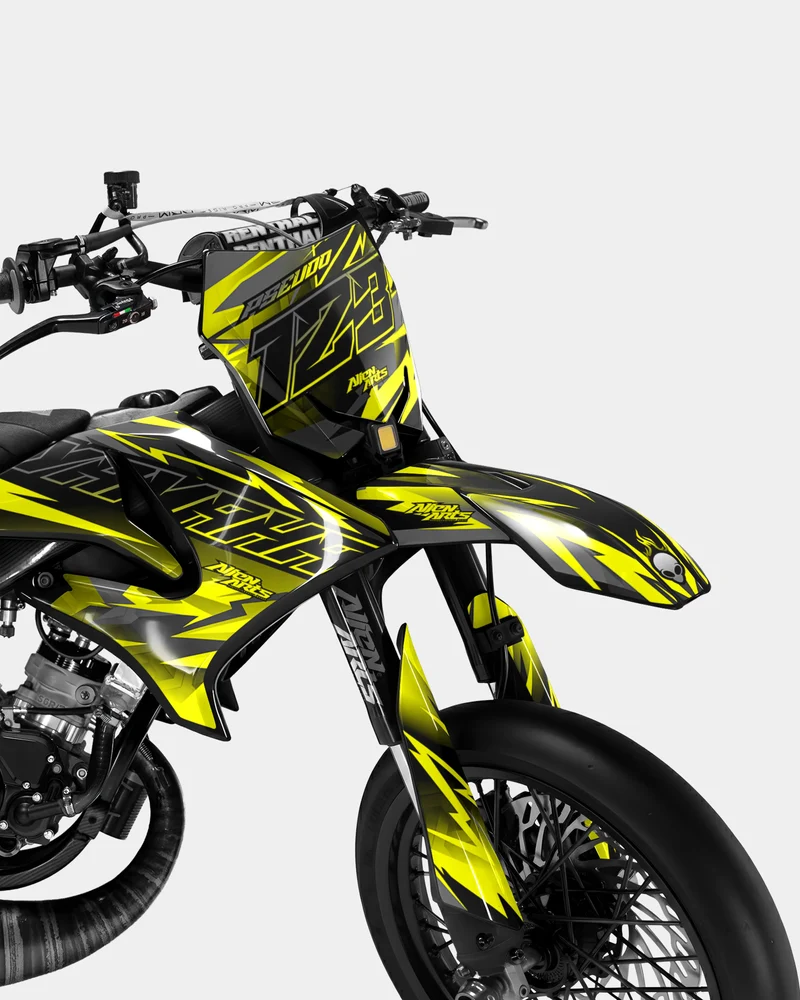 ZÉPHYR - Kit deco YAMAHA DT 50cc - Jaune