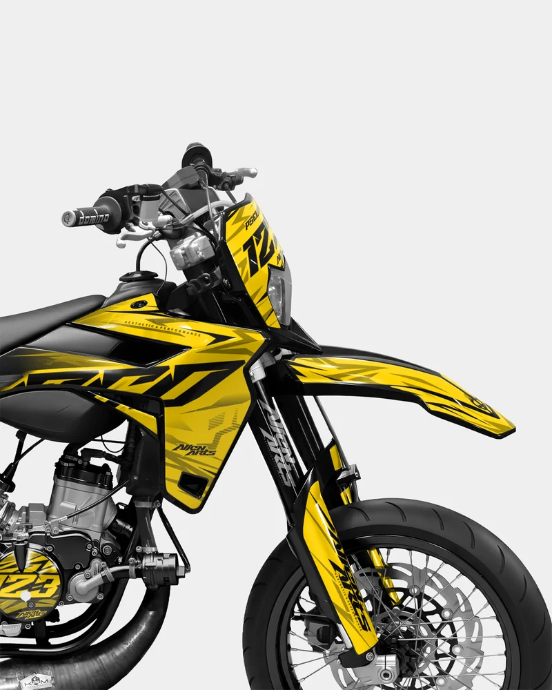 0RBIS - Kit deco SHERCO 50cc - Jaune foncé