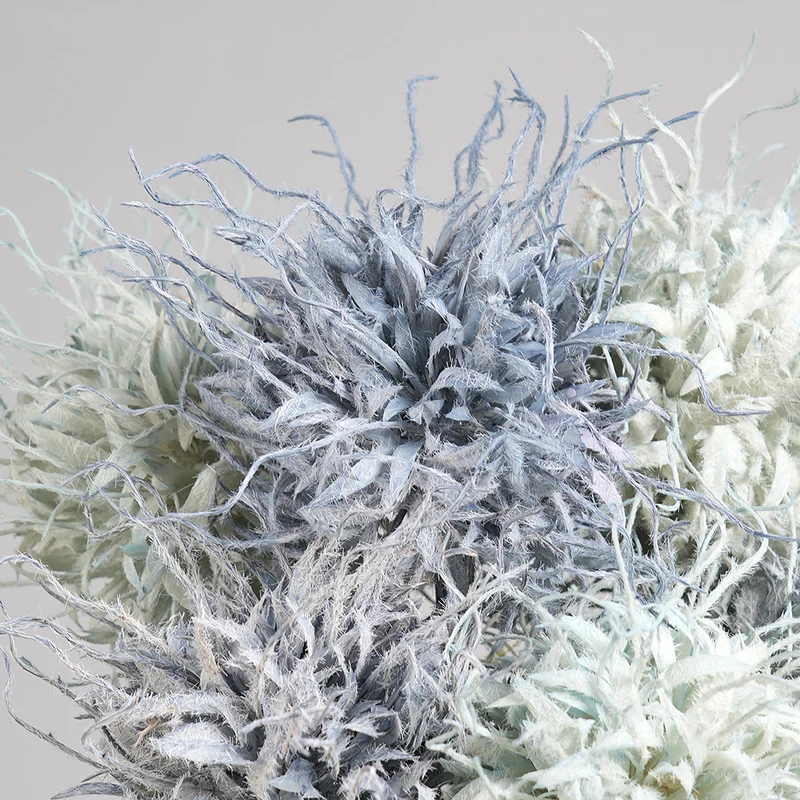 Künstliche Blume, Einzelstiel mit 1 Blütenkopf, Blitzkugel, 75 cm hoch, 25 cm Durchmesser, aus Seidenstoff, für Hochzeiten, Innen- und Außendekoration