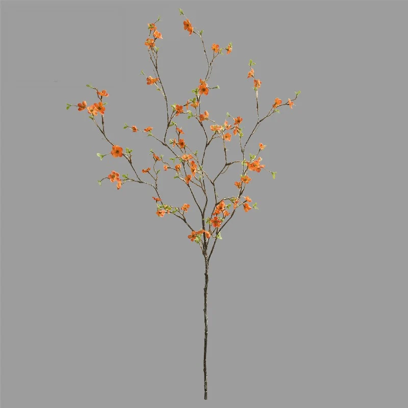 Künstliche Chimonanthus-Blume, einzelner Stiel mit 88 Blüten, 110 cm, PU-Material, moderne Tischdekoration für Zuhause, Hotel und Gewerbe