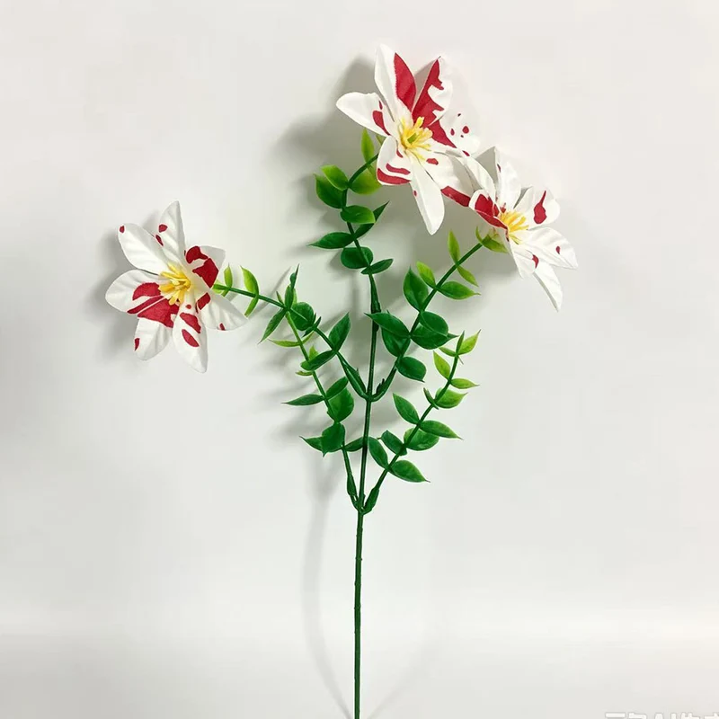 Künstliche Weihnachtsstern-Eukalyptus Einzelstängel, 30 cm, 10er-Pack, PE/PVC, für Hochzeiten, Innendekoration, ganzjähriger Einsatz