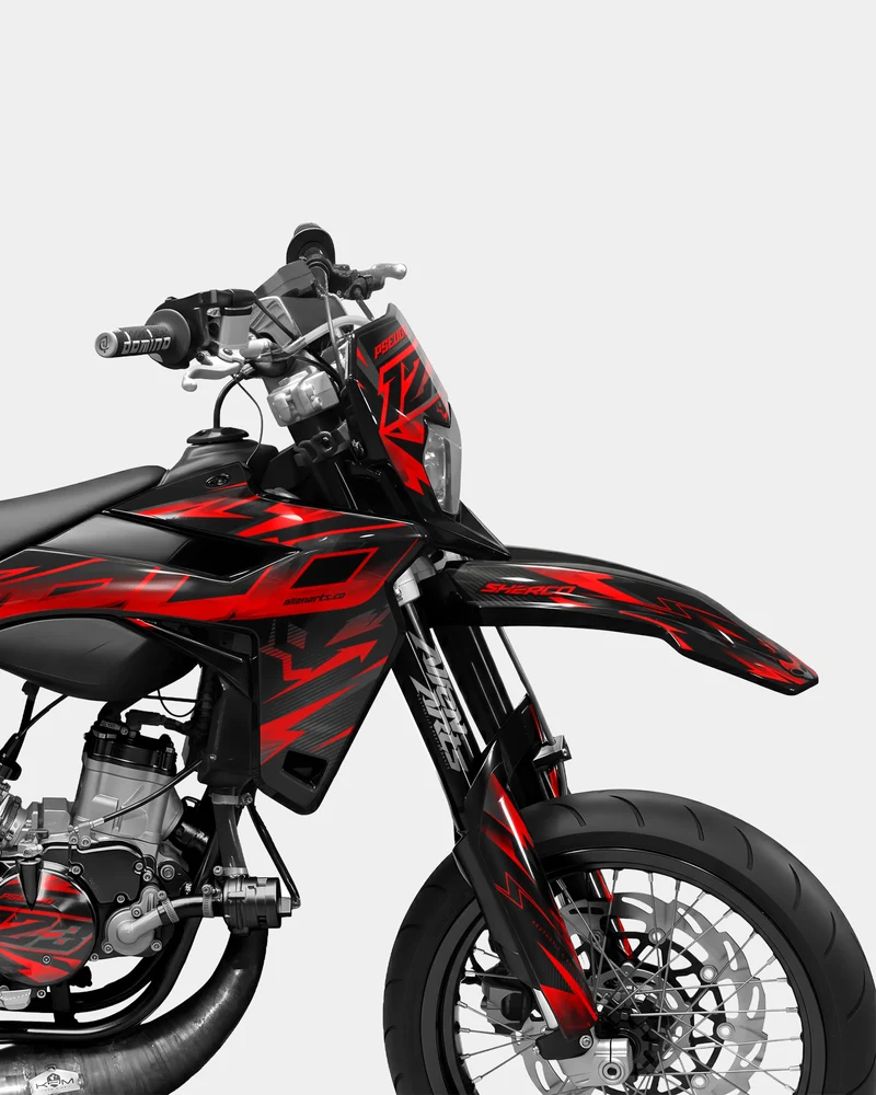 MISTRAL- Kit deco SHERCO 50cc - Rouge