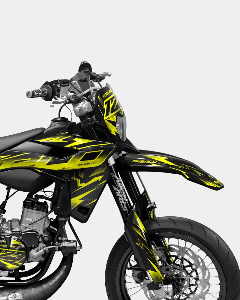 MISTRAL- Kit deco SHERCO 50cc - Jaune