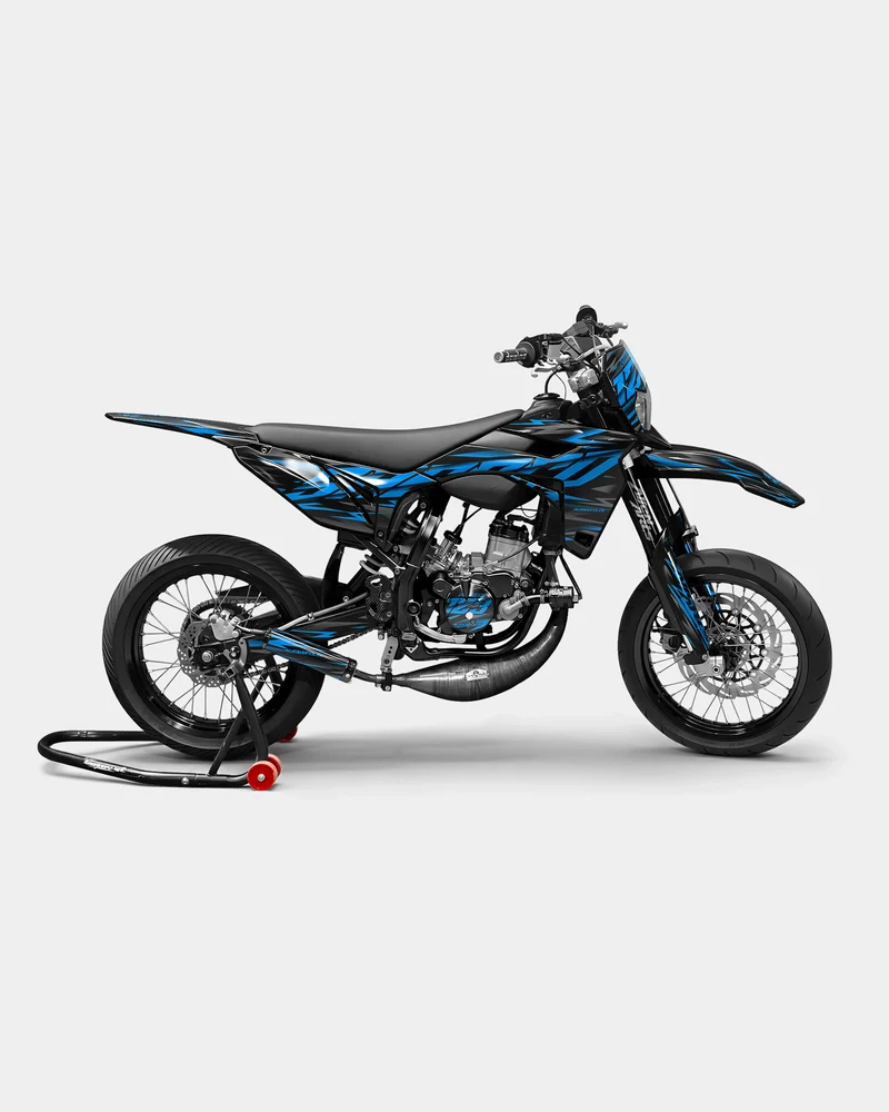 NOVUM- Kit deco SHERCO 50cc - Bleu