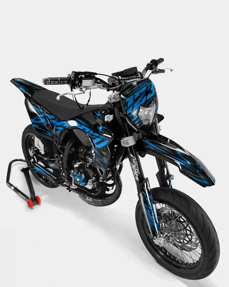 NOVUM- Kit deco SHERCO 50cc - Bleu