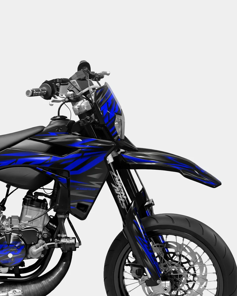 NOVUM- Kit deco SHERCO 50cc - Bleu foncé