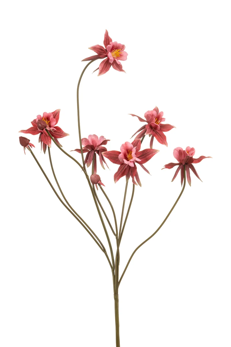 Aquilegia künstlich 80 cm - 1 Stiel - Rosa