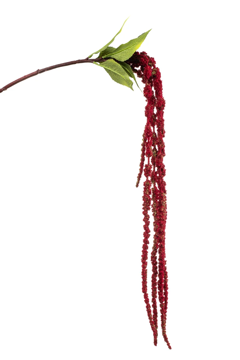 Amarant künstlich 120 cm - 1 Zweig - Rot