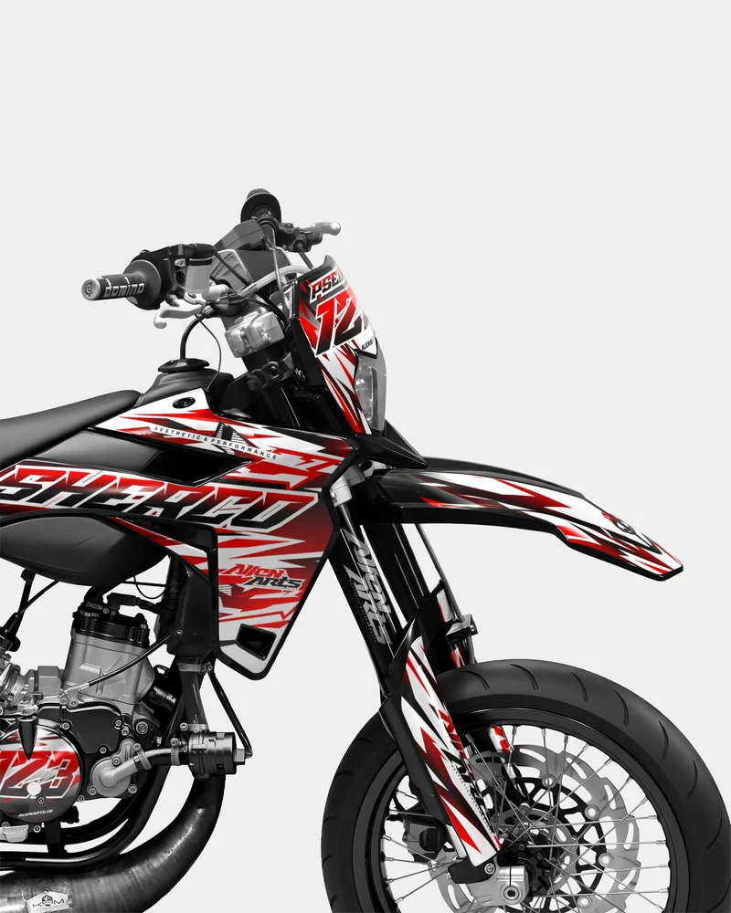 FIKA - Kit deco SHERCO 50cc - Rouge