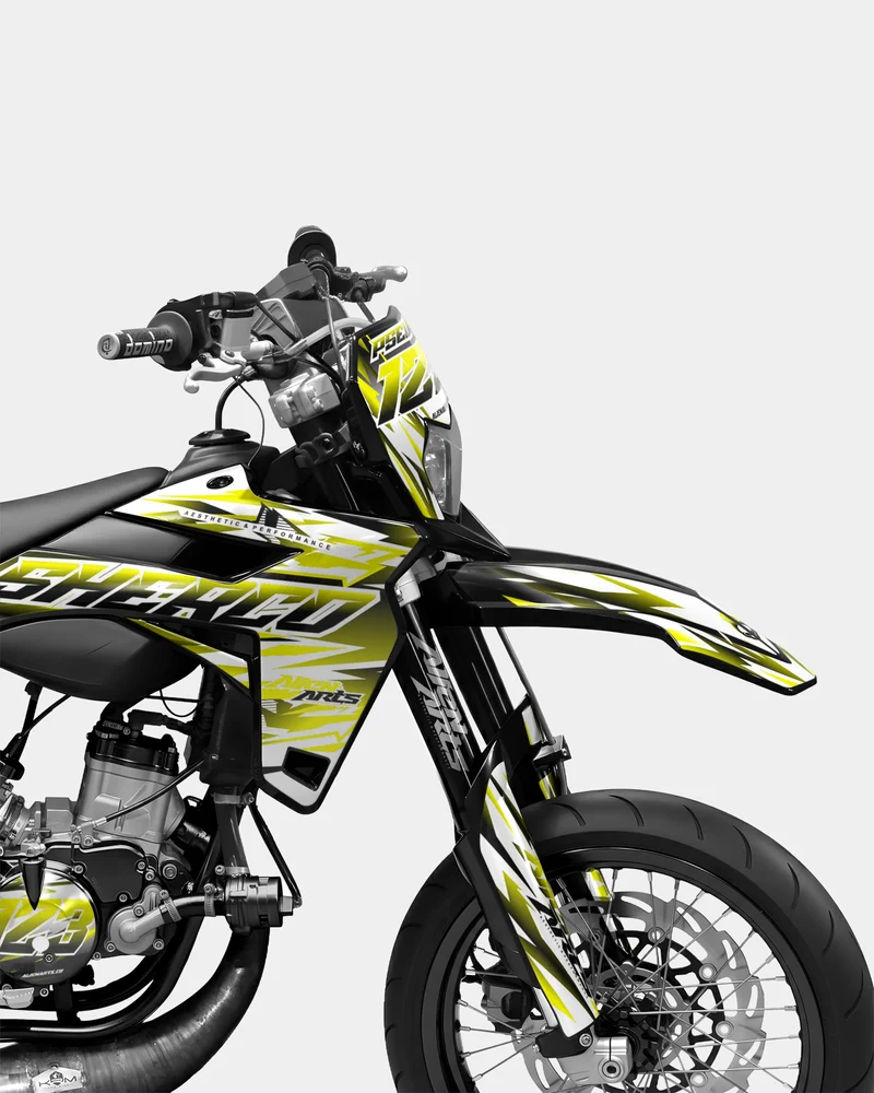 FIKA - Kit deco SHERCO 50cc - Jaune
