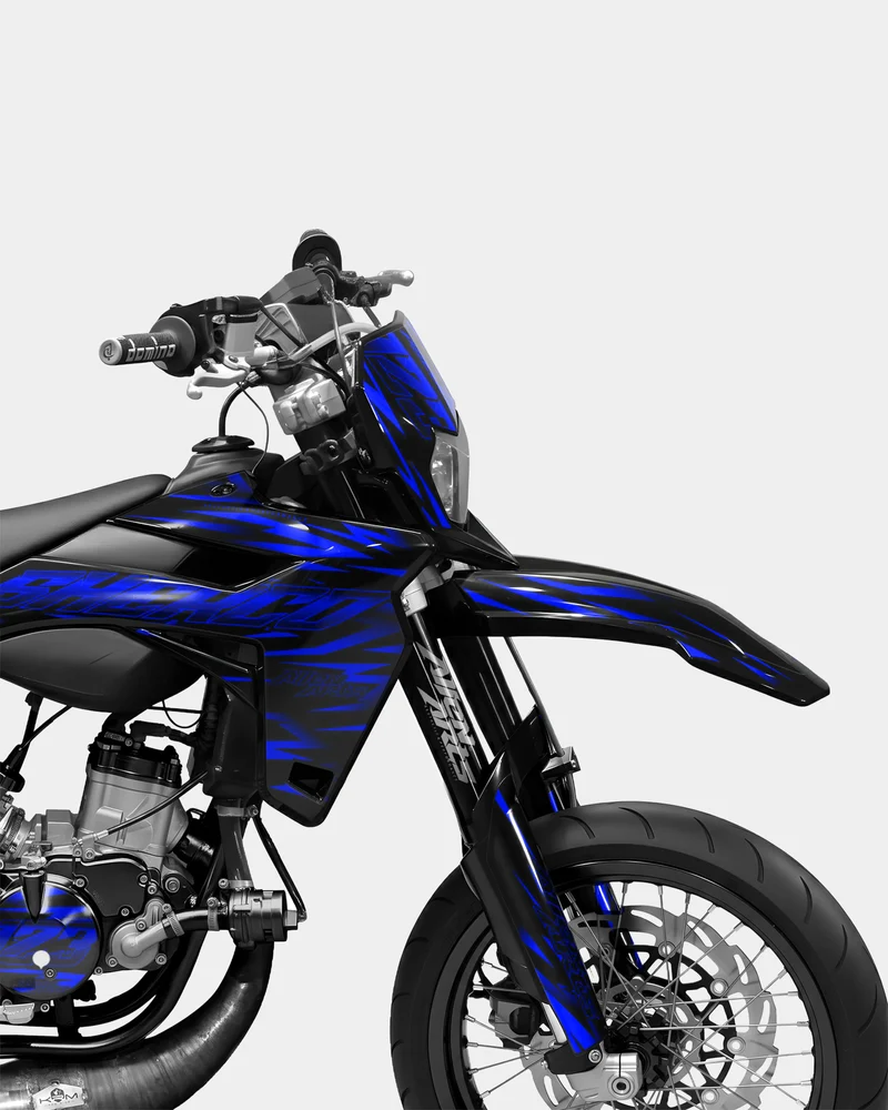 LIEN- Kit deco SHERCO 50cc - Bleu foncé