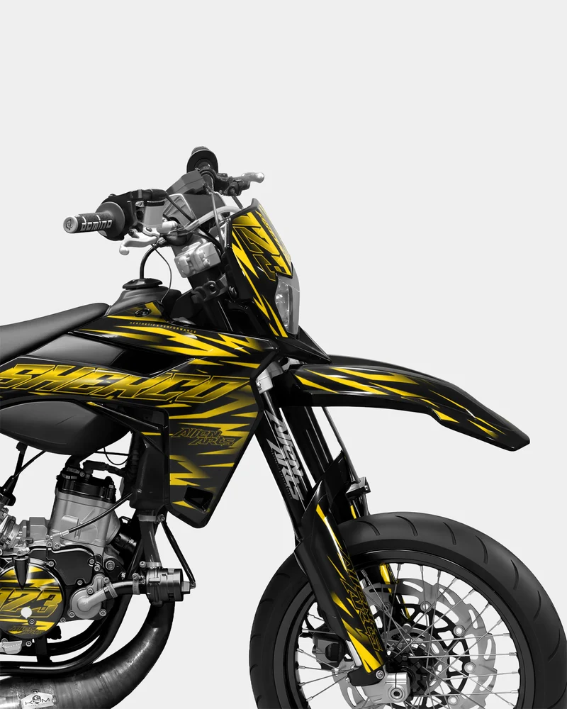 LIEN- Kit deco SHERCO 50cc - Jaune foncé