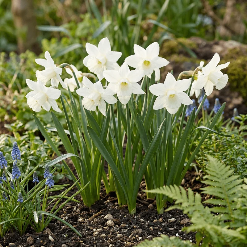 Narzisse Thalia – Narcissus triandrus online kaufen | 15 bis 120 Blumenzwiebeln, reinweiß, duftend & mehrblütig – Wurzelwerk Design