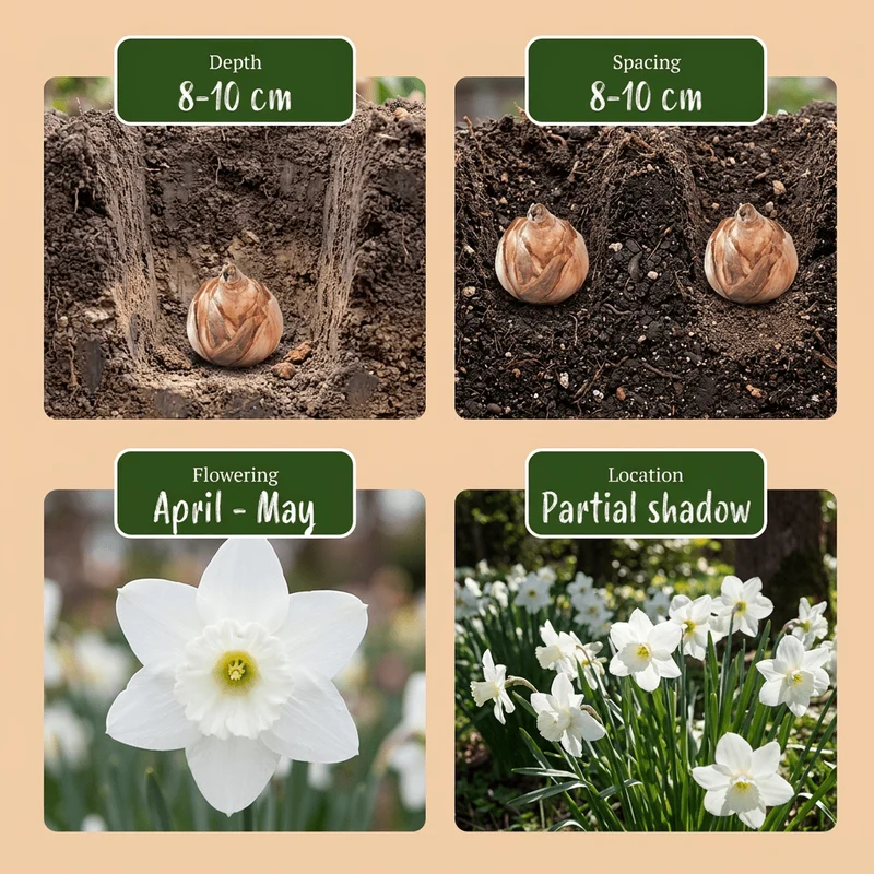 Narzisse Thalia – Narcissus triandrus online kaufen | 15 bis 120 Blumenzwiebeln, reinweiß, duftend & mehrblütig – Wurzelwerk Design
