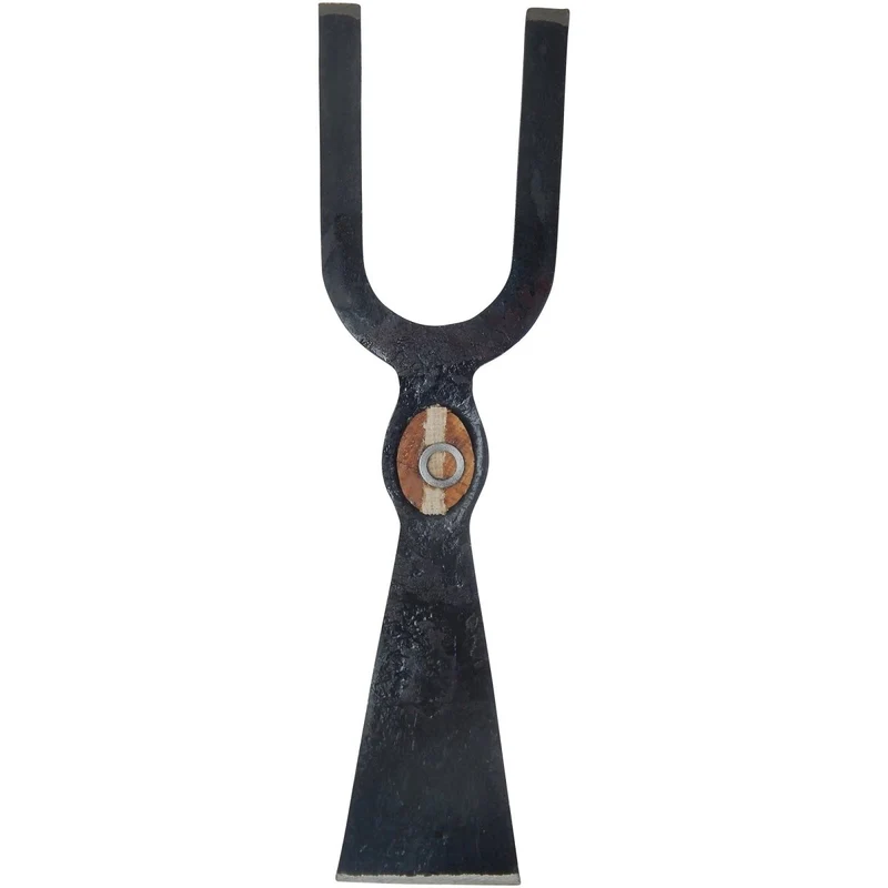 SHW Gartenhacke Blatt schmal 2 Zinken stumpf mit Eschenstiel 135 cm