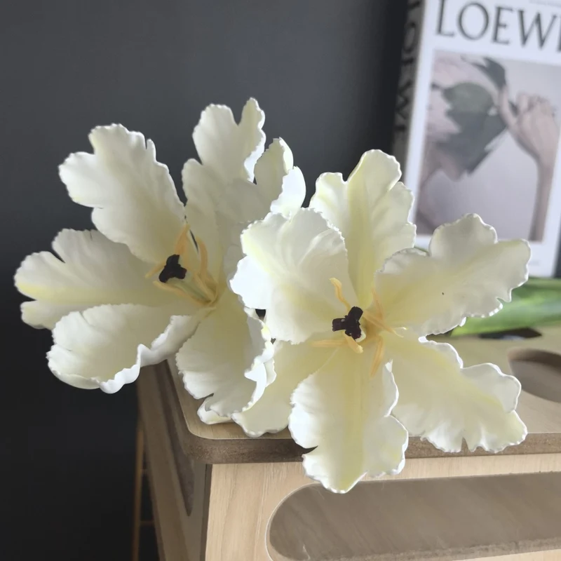Künstliche Tulpe, Einzelstiel, 68 cm, Retro-Stil, Latex-Material, für Hochzeit, Zuhause und Büro