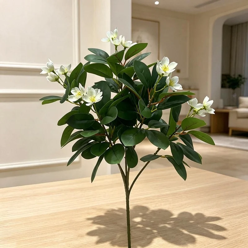 Künstliche Azaleen-Blumenstrauß, 62 cm, für Hochzeit, Dekoration, Büro, Innenraum, Kamelie, Pflaume, Rhododendron, Pfingstrose