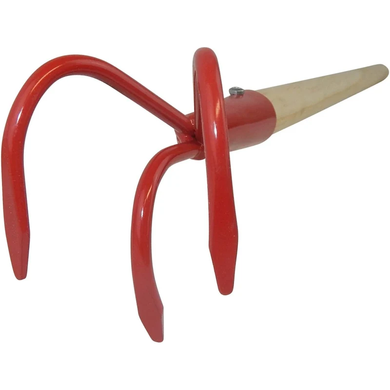SHW Kinder-Gartengrubber, 3 Zinken, mit Hartholzstiel