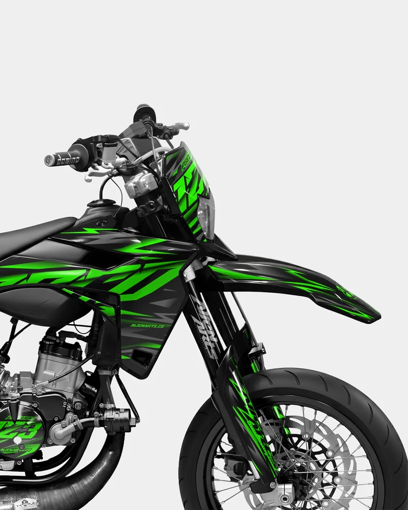 NOVUM- Kit deco SHERCO 50cc - Vert