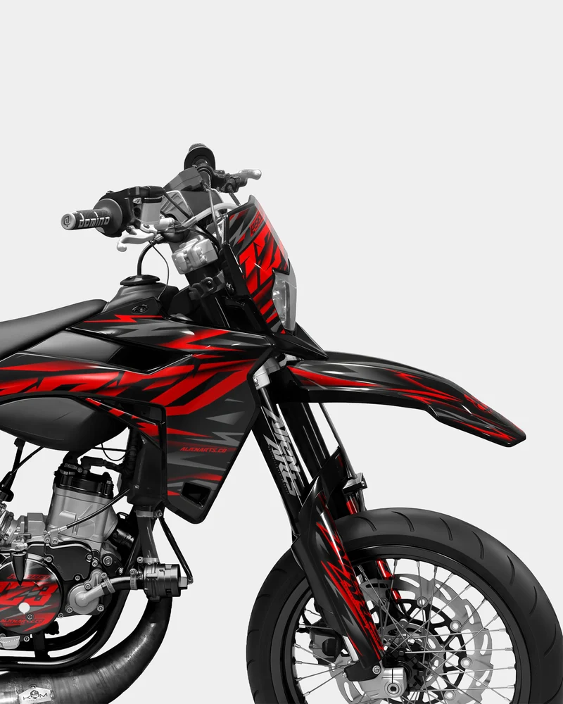 NOVUM- Kit deco SHERCO 50cc - Rouge