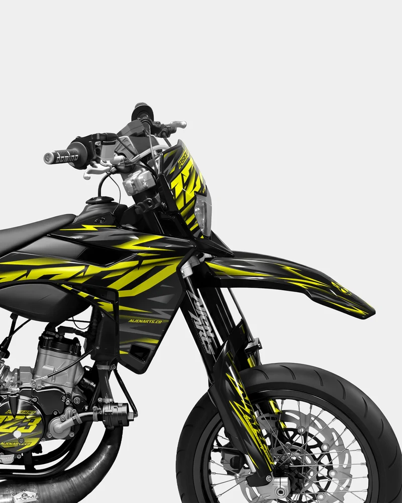 NOVUM- Kit deco SHERCO 50cc - Jaune
