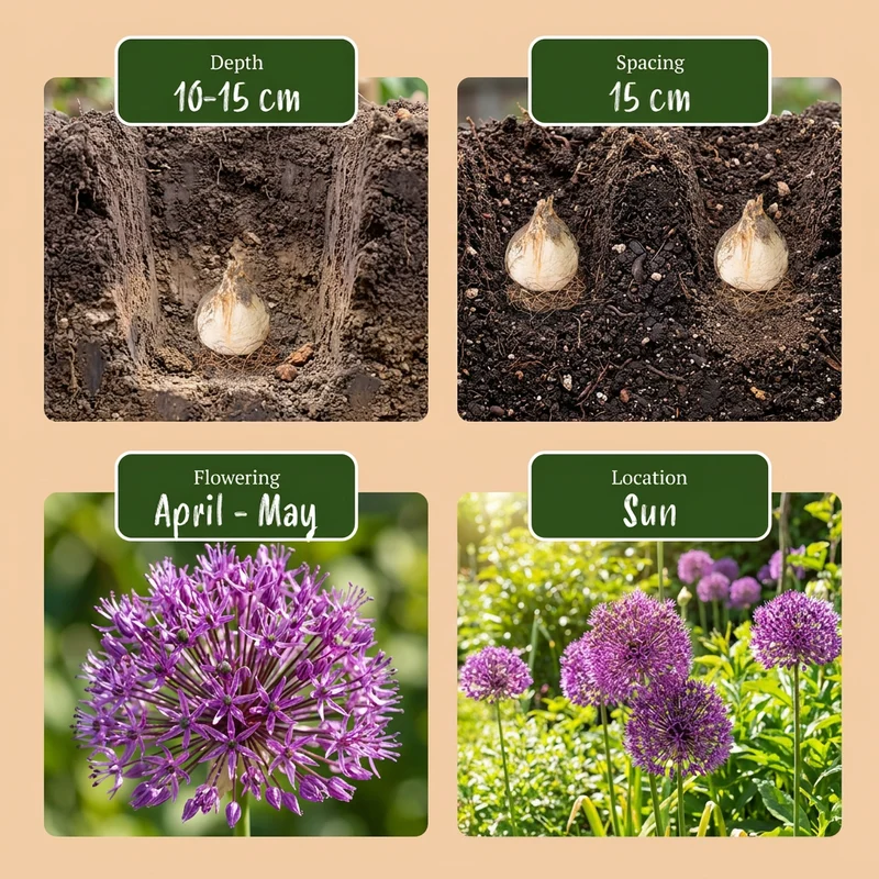 Zierlauch Miami – Allium online kaufen | 30 bis 120 Blumenzwiebeln, violett & spätblühend – Wurzelwerk Design