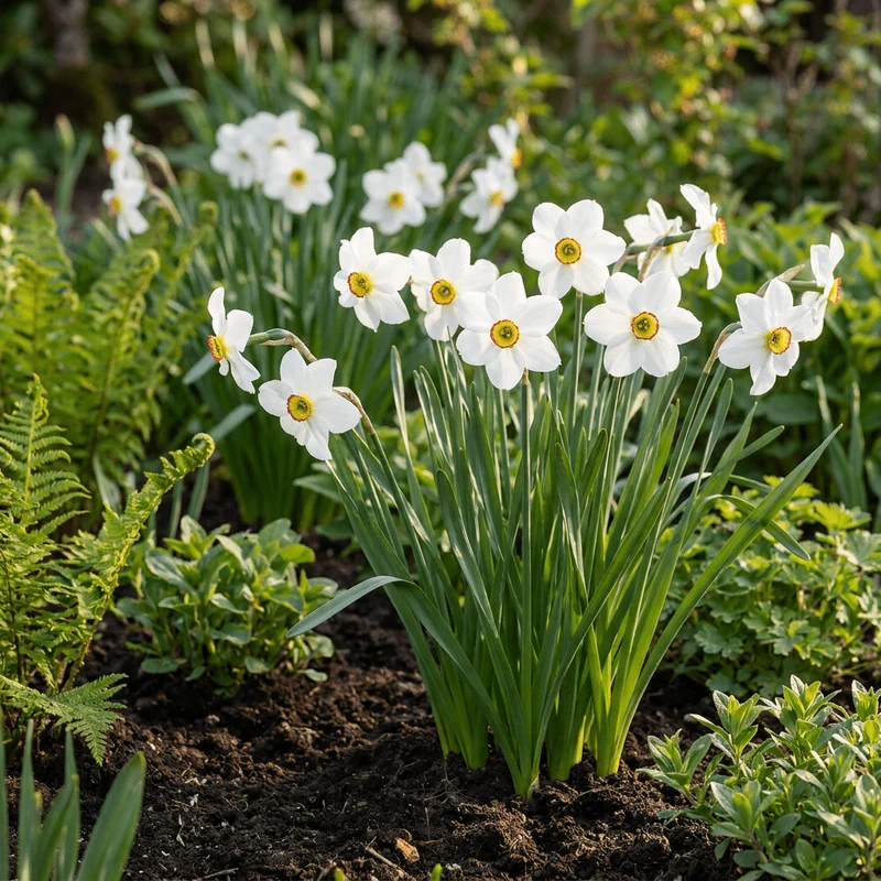 Dichternarzisse Recurvus – Narcissus poeticus online kaufen | Weiß, Stark Duftend & Verwildernd – Wurzelwerk Design