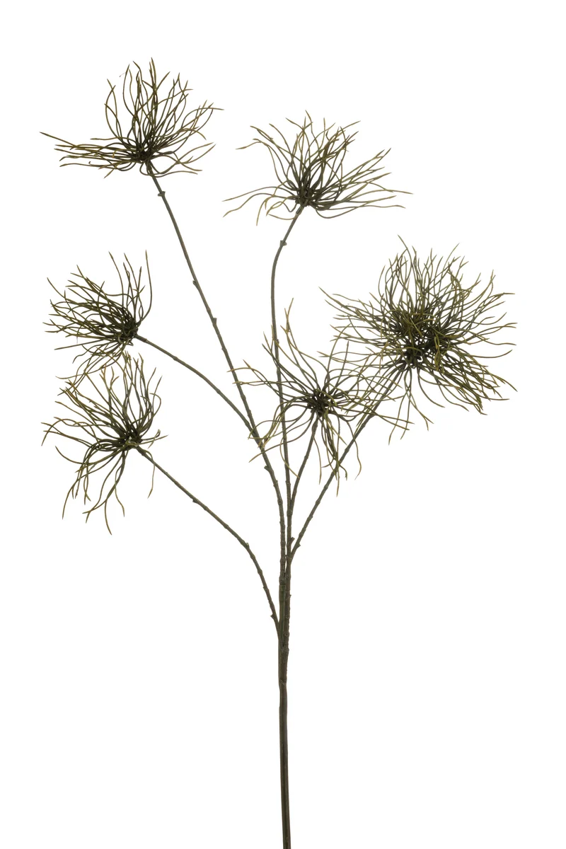 Disteln künstlich 110 cm - 1 Stiel - Grün