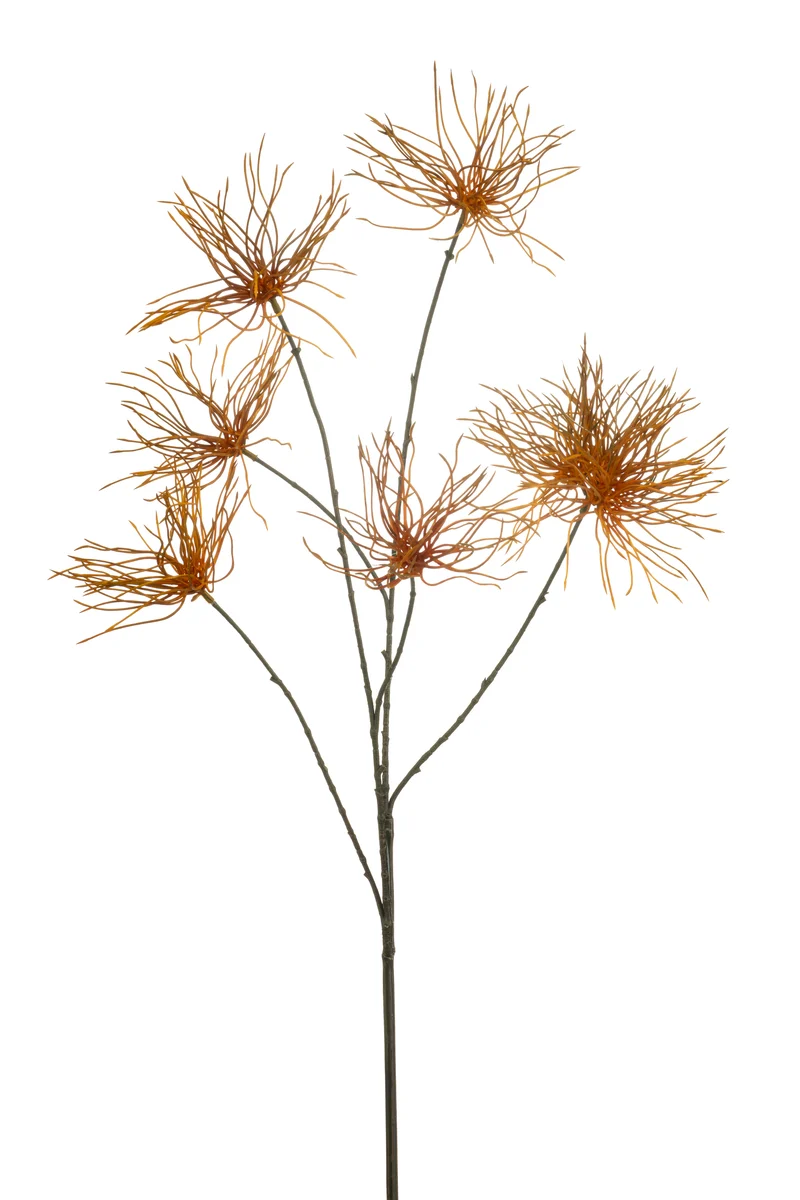 Disteln künstlich 110 cm - 1 Stiel - Orange