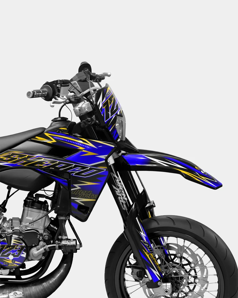ECLAT - Kit deco SHERCO 50cc - Bleu foncé