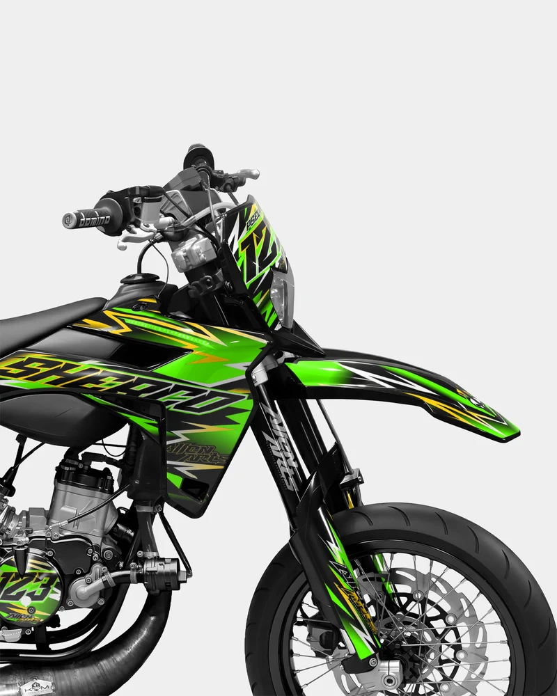 ECLAT - Kit deco SHERCO 50cc - Vert