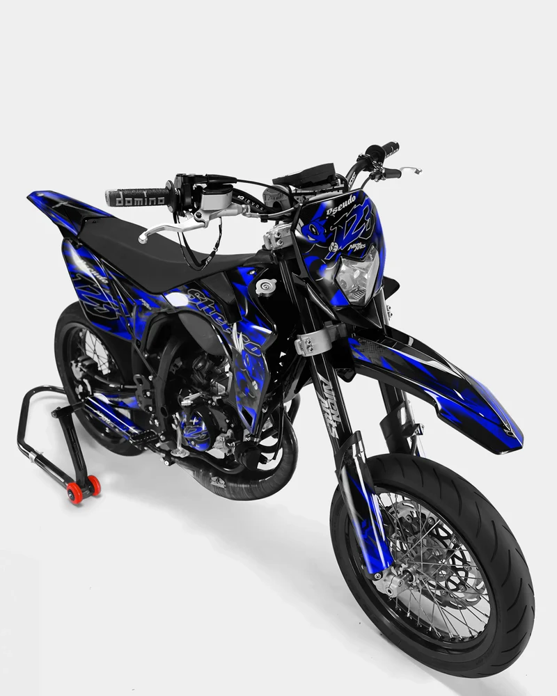 LISSE- Kit deco SHERCO 50cc - Bleu foncé
