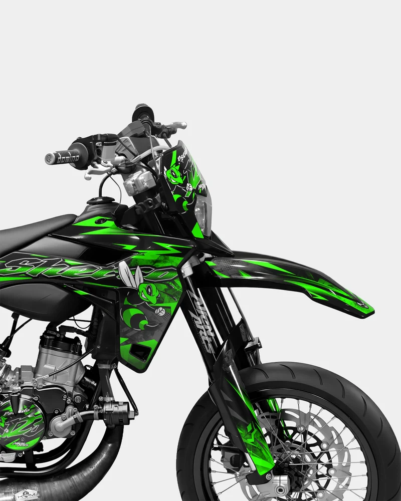 LISSE- Kit deco SHERCO 50cc - Vert