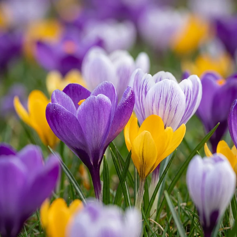 Wildkrokus-Mischung – Crocus online kaufen | 50 bis 400 Blumenzwiebeln, zierlich & früh – Wurzelwerk Design