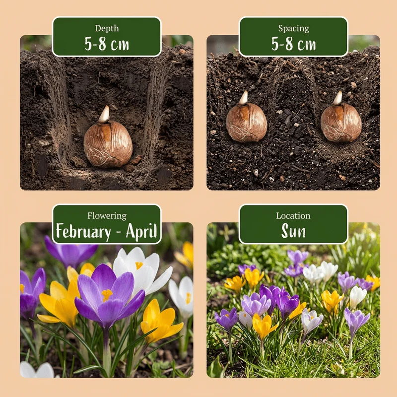 Wildkrokus-Mischung – Crocus online kaufen | 50 bis 400 Blumenzwiebeln, zierlich & früh – Wurzelwerk Design