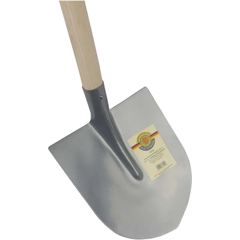 SHW Frankfurter Schaufel, Gr. 5, silber, mit Eschenstiel