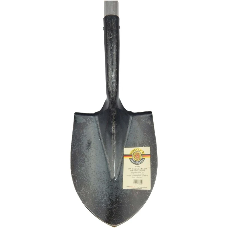 SHW Spatenschaufel Gr. 1 mit Griffmanschette und Gerätestiel 120 cm