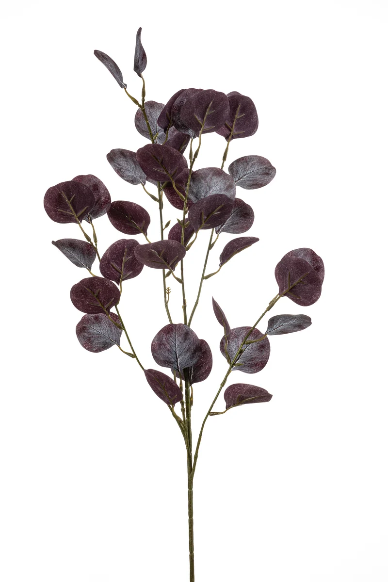 Eukalyptus Populus künstlich 85 cm - 1 Zweig - Violett