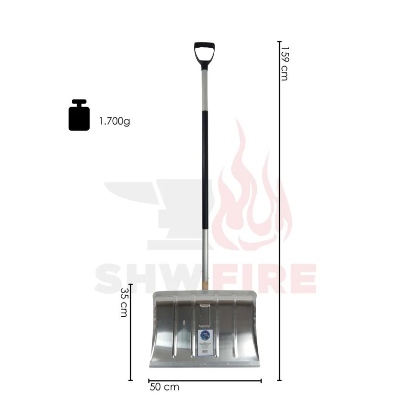 SHW Schneeschieber Aluminium ERGONOMIC-PLUS mit Alu-Profilkante