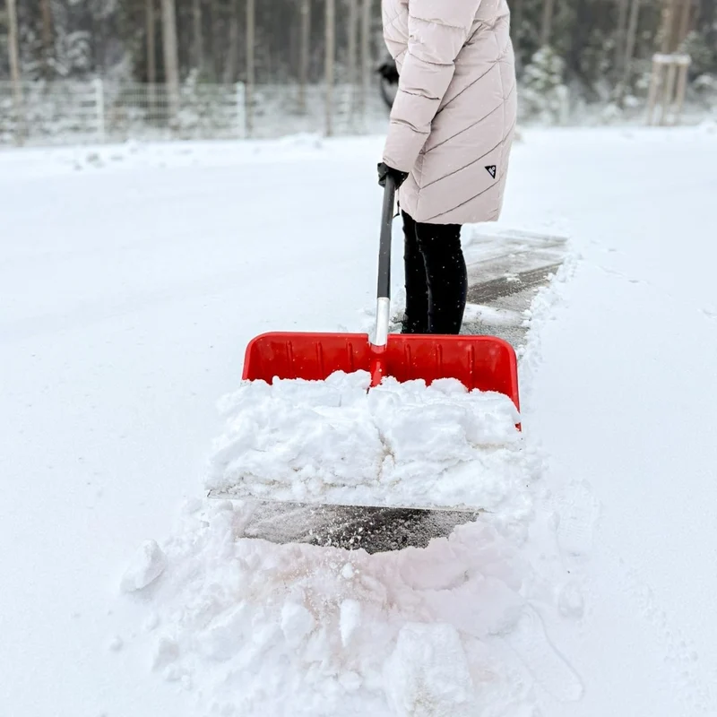 SHW Schneeschieber-Kunststoff 55 cm mit ergonomischem Alustiel