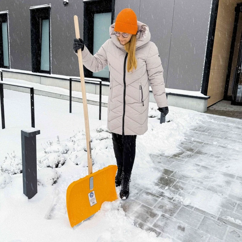 SHW Schneeschieber "Profi" geschäumt mit Ovalstiel Buche 150 cm