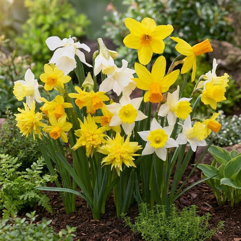 Botanische Narzissen Mischung – Narcissus online kaufen | 40 bis 160 Blumenzwiebeln, zierlich & stark verwildernd – Wurzelwerk Design