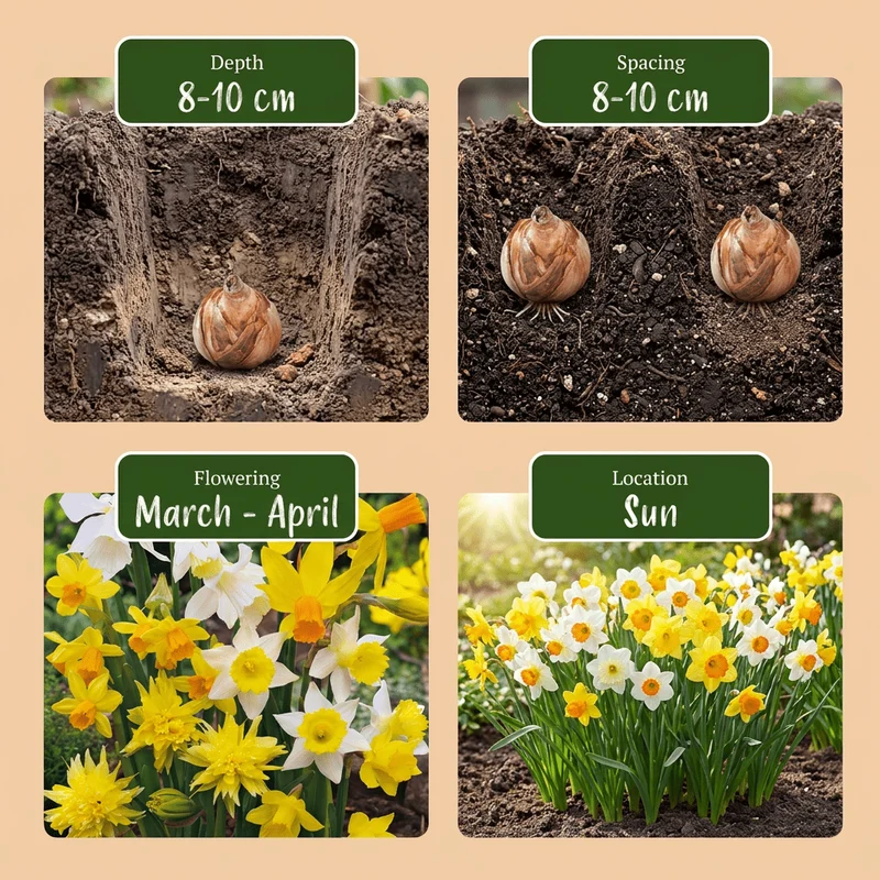 Botanische Narzissen Mischung – Narcissus online kaufen | 40 bis 160 Blumenzwiebeln, zierlich & stark verwildernd – Wurzelwerk Design