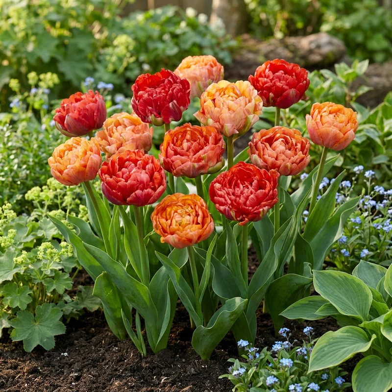 Gefüllte Tulpe Gudoshnik Double – Tulipa online kaufen | 24 bis 96 Blumenzwiebeln, gefüllt & geflammt – Wurzelwerk Design