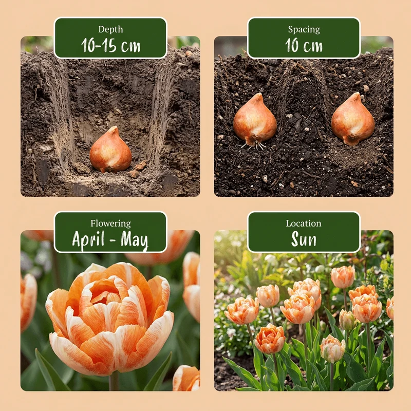 Tulpe Candle Light – Tulipa online kaufen | 12 bis 96 Blumenzwiebeln für ein warmes Farbbild – Wurzelwerk Design