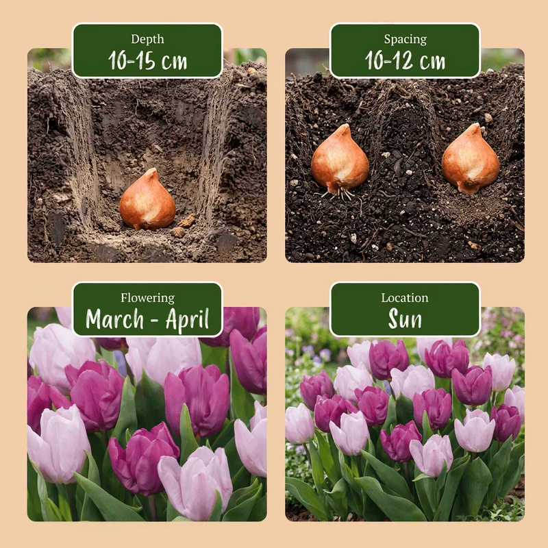 Tulpen-Mischung Candy Purple Prince – Tulipa online kaufen | 15 bis 120 Blumenzwiebeln in Violett und Rosa – Wurzelwerk Design